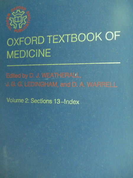 【書寶二手書T4／大學理工醫_QII】Oxford Textbook of Mediceine_Weatherall_V