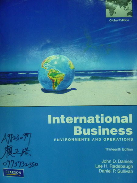 【書寶二手書T9／大學理工醫_QBP】International Business