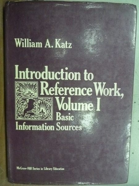 【書寶二手書T4／財經企管_LCN】Introduction to Reference Work,Volume.1_Wi