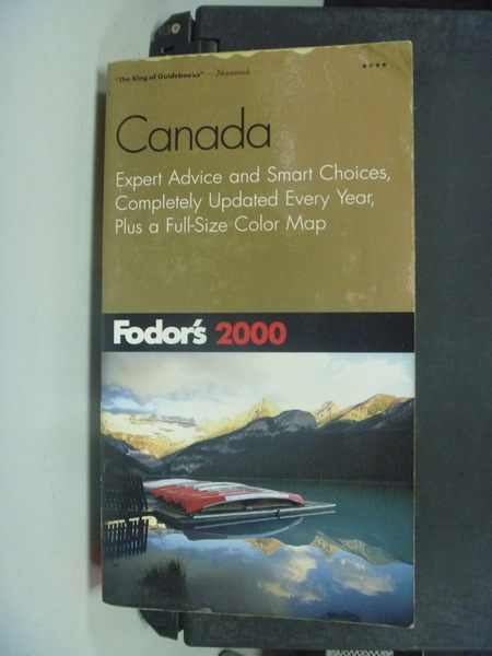 【書寶二手書T3／旅遊_HSZ】 Fodors 2000 Canada