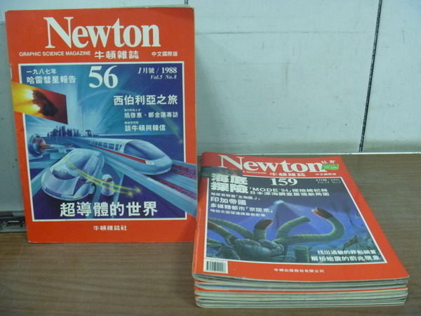 【書寶二手書T5／雜誌期刊_RGV】Newton牛頓雜誌_56~170期間_6本合售_超導體的世界等
