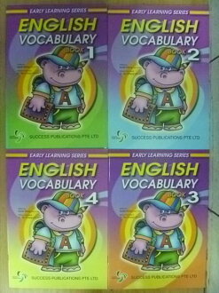 【書寶二手書T9/語言學習_PPJ】English Vocabulary Book_1~4冊合售