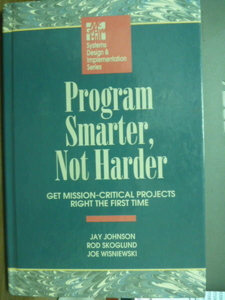 【書寶二手書T9／電腦_QHK】Program Smarter , Not Harder_JAY JOHNSON , e