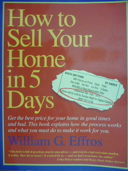 【書寶二手書T2／行銷_QHK】How to Sell Your Home in 5 Days_William G. E