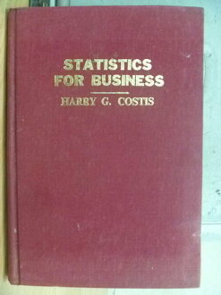 【書寶二手書T4/大學商學_WFD】Statistics for Business_Cotis_1973年
