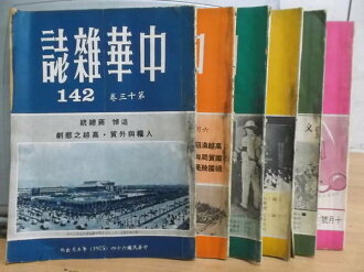 【書寶二手書T9/社會_PPV】中華雜誌_142~147期_6本合售_決不與俄帝往來等