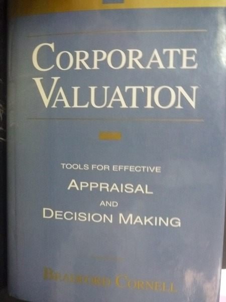 【書寶二手書T5／財經企管_XHF】Corporate Valuatio