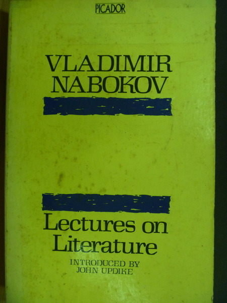 【書寶二手書T3／文學_OHQ】Lectures on Literature_Vladimir Nabokov