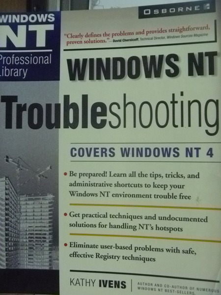 【書寶二手書T7／電腦_QLT】Windows NT Troubleshooting_Ivens