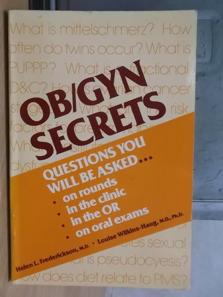 【書寶二手書T6／大學理工醫_WFN】OB/GYN Secrets_1991