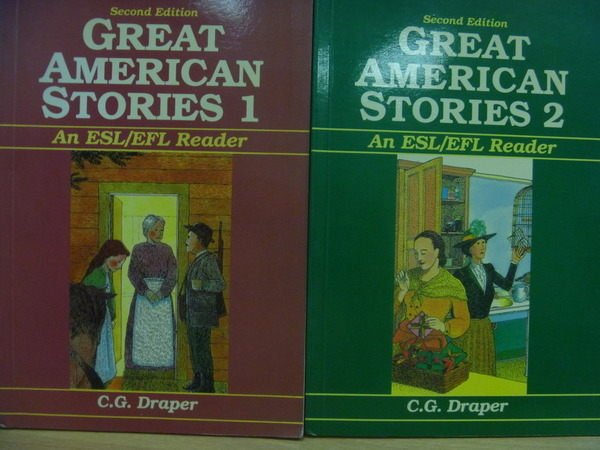 【書寶二手書T8／語言學習_MFM】Great American Stories_1.2_1993年_兩冊合售