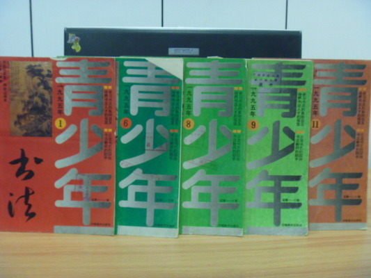 【書寶二手書T2／藝術_QMT】青少年書法_1995/1~11間_五冊合售