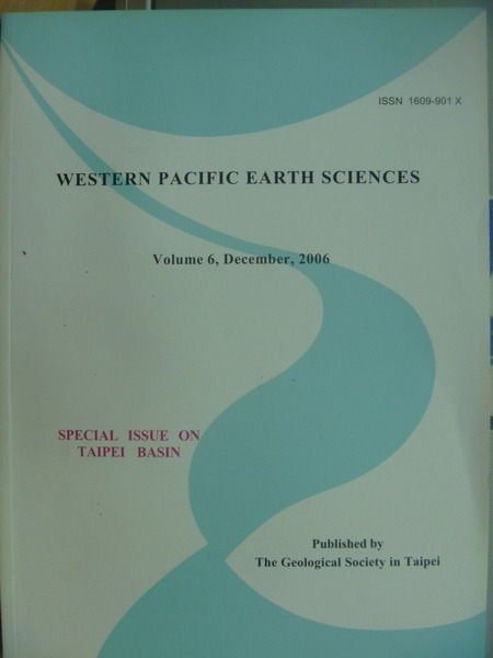 【書寶二手書T2／大學理工醫_XDL】Western Pacific Earth Sciences_Vol.6