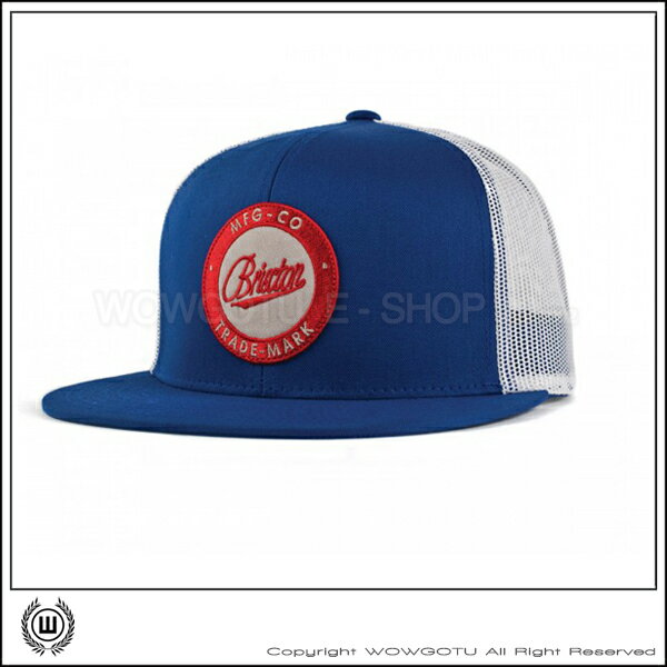 【 BRIXTON 】街頭流行棒球帽 - Flask帽款 - 藍