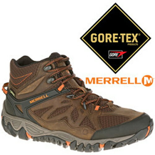 美國 MERRELL ALL OUT BLAZE 男 高筒 GORE-TEX 戶外多功能鞋 咖啡 │健行│休閒鞋 32779