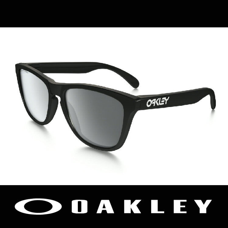 萬特戶外運動-美國 OAKLEY 太陽眼鏡 FROGSKIN系列 黑色亮面鏡框 時尚有型 林依晨愛用 偏光版 9245-02