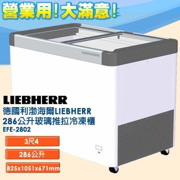 德國利勃 海爾 LIEBHERR 286公升 玻璃推拉冷凍櫃 EFE-2802指針式溫度計 雙重鑄工輪子