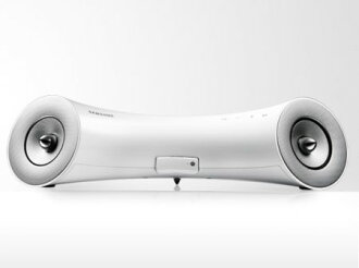 三星 Samsung 音樂播放器 DA-E550/DAE550 雪白彎彎 全球首創雙插座音響系統適用apple系列產品及藍芽傳輸音樂無線掌控