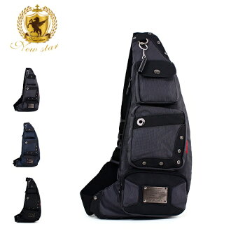 後背包 質感尼龍側背包單肩背包腰包 NEW STAR BK04