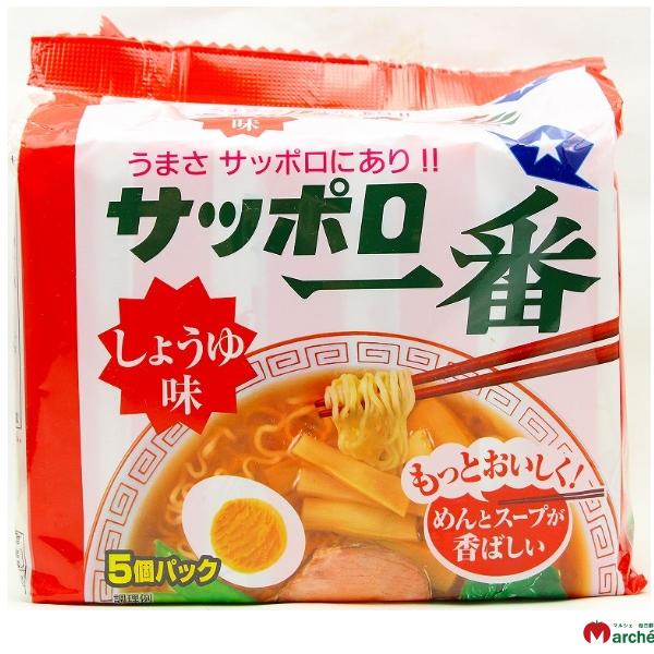 [日本北海道札幌拉麵]三洋札幌一番5入包麵-醬油500g