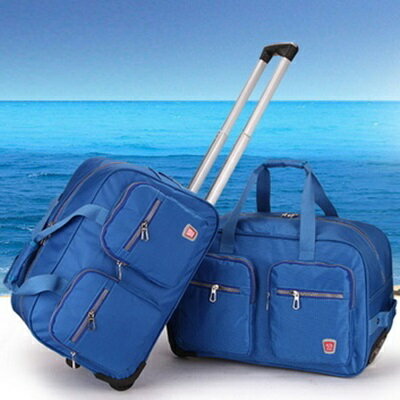 行李袋旅行拉桿包-耐用手提防水大容量男女商務包4色73b18【獨家進口】【米蘭精品】