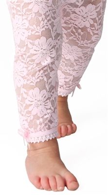 美國 Baby Emporio 造型棉襪 蕾絲緊身褲 嬰兒褲襪 粉紅色 6-12M 12-18M