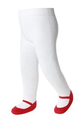 美國 Baby Emporio 造型棉襪 瑪莉珍 褲襪 嬰兒襪 襪子 紅色 0-6M 6-12M