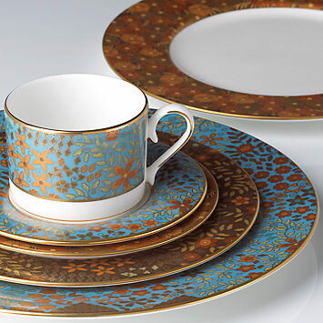 美國 Lenox五件骨瓷餐具組 - Gilded Tapestry 