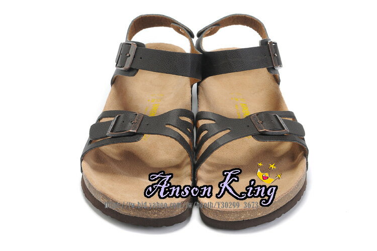 [Anson King]Outlet正品代購birkenstock Bali系列 男女款 真皮 懶人涼拖鞋 黑色裂紋