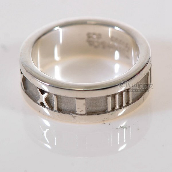 Tiffany925純銀羅馬數字戒指