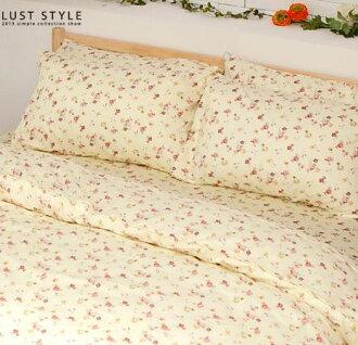 LUST生活寢具【玫瑰風情 】100%精梳純棉、加大6尺床包/枕套組 【台灣製】