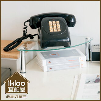 【ikloo】玻璃角落電話架