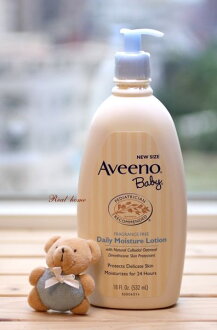 Realhome 美國 Aveeno baby 天然燕麥 寶寶無香料 保濕止癢乳液 18oz家庭號