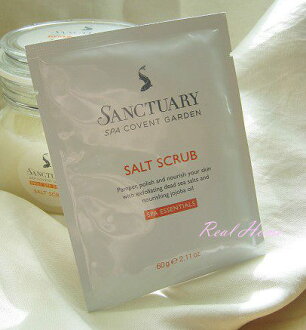 Realhome 英國Sanctuary 聖活泉 礦鹽spa磨砂膏 隨身包(60g) 體驗價288
