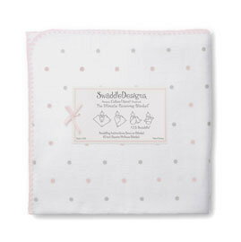 美國【Swaddle Designs】頂級多用途嬰兒包巾 (點點粉)