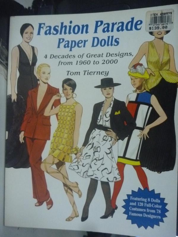 【書寶二手書T1／藝術_ZKR】Fashion Parade Paper Dolls_Tom Tierney