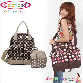 【JoyBaby】Colorland 全新改良款一包四用加大容量 多收納媽媽背包 大小包組合