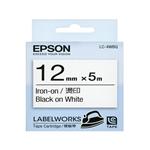 【OKIN】EPSON LC-4WBQ C53S625036標籤帶(燙印12mm)白底黑字 標籤機