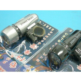 LED自行車前燈+燈座.5燈LED手電筒/一組入{促80}