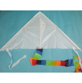 空白風箏.彩繪風箏/進口(彩色尾巴)一袋/12支入