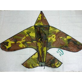 飛機造型風箏 迷彩立體飛機風箏 布面骨架全碳籤維120cm x 85cm(特大)/一組入{定180}