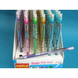 bob搖搖筆BL-212自動鉛筆0.5mm(透明.粉彩細桿)/一盒48支入{定15}