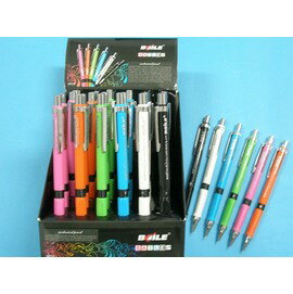 BAILE自動鉛筆BL519A自動鉛筆0.5mm(彩色.三角握桿)/{定15} 一盒/ 36支入