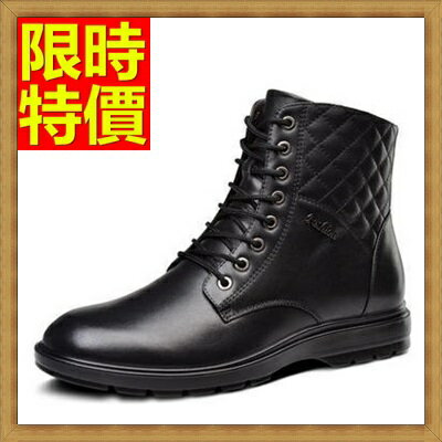 馬丁靴 男鞋子-真皮革英倫時尚經典男中筒靴子2款63ac17【義大利進口】【米蘭精品】
