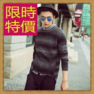 毛衣 針織衫-美麗諾羊毛秋冬保暖長袖男上衣1色63t67【韓國進口】【米蘭精品】