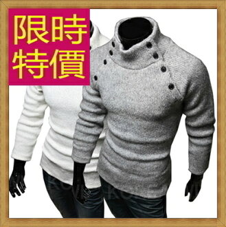 毛衣 針織衫-美麗諾羊毛秋冬保暖長袖男上衣2色63t79【韓國進口】【米蘭精品】