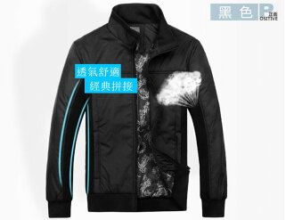 防風夾克-正韓立領時尚修身男運動外套cm110【韓國進口】【米蘭精品】