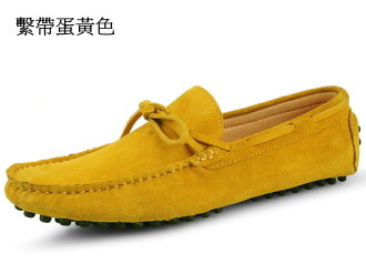 真皮豆豆鞋-時尚流行休閒型男鞋子a25【韓國進口】【米蘭精品】