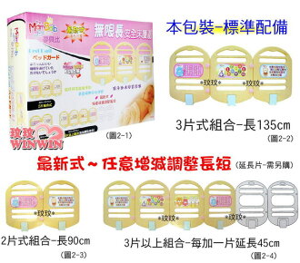 夢貝比MamBab無限長安全床圍(床欄-3片裝)安全的睡眠環境-媽咪更安心-可無限延長