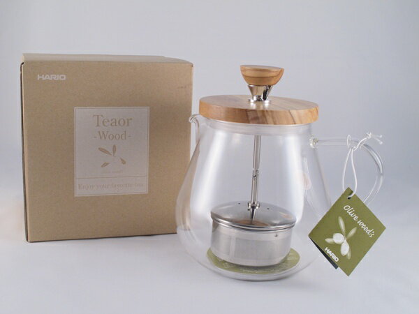 《愛鴨咖啡》HARIO TEO-70-OV 橄欖木 茶王 沖茶器 花茶壺 700ml